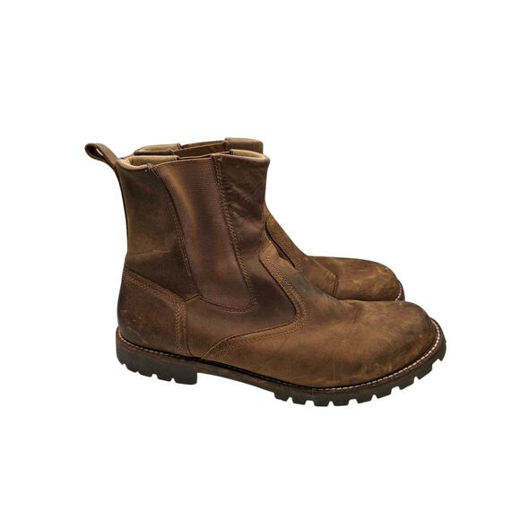 Kodiak Canada Mens Sz 13 Slip On Waterproof Boots Brown Leather Chore